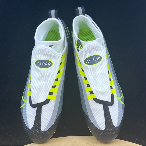 Nike Vapor Edge Pro 360 Football Cleats DQ3670-071 Mens Sizes Grey Volt - Picture 7 of 9